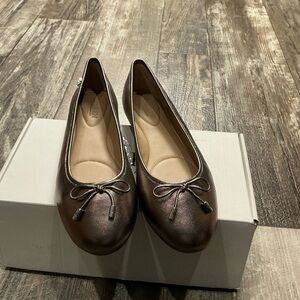 Ralph Lauren Metallic Brown Ballet Flats Size 6B